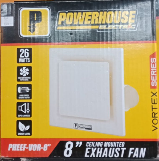 Exhaust Fan 8" Ceiling Mounted