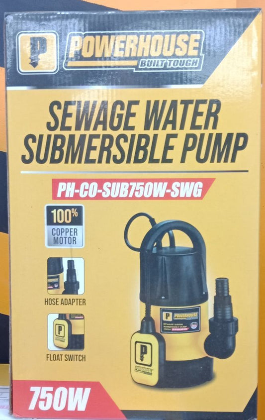 Sewage Submersible Pump 750w